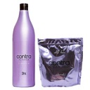 CONTRA Set zosvetľovač vlasov 500g + Oxidant Oxydant 3% 1000ml