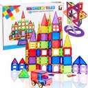 MAGNETICKÉ STAVEBNÉ BLOKY 3D VZDELÁVACIE PUZZLE 106 ks PRE DETI