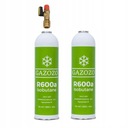 2 x ISOBUTANE R600a GAS Chladivo + ventil