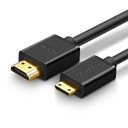 VÝKONNÝ HDMI/MINI HDMI KÁBEL 4K 60Hz 1,5M ZELENÝ