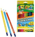 Prémiové pastelky Kolori Jumbo, 12 farieb PENMATE