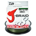 Japonský oplet Daiwa J-Braid X8 0,18mm/150m