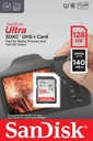 Pamäťová karta SD SanDisk Ultra SDXC 128 GB 140 MB/s