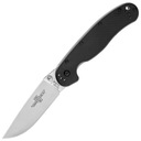 Ontario RAT 1 Skladací nôž Silver Plain Black Handle