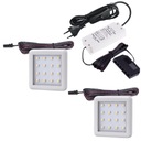 2x kuchynská podskrinková lampa, LED, doska, 1,5W