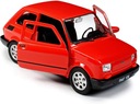 FIAT 126P MALUCH AUTO KOVOVÝ MODEL 1:34 DARČEK