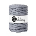 Krútená šnúra Bobbiny Macrame Cord 9mm Steel