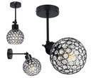 NÁSTENNÁ LAMPA, pohyblivý luster LOFT, tienidlo CRYSTAL