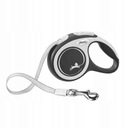 FLEXI Leash New Comfort Tape L 8m 50kg Čierna