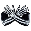 Bone Gloves Pánske celoprstové skeletové rukavice