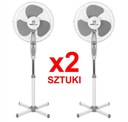 2 x KINGCOOL PODLAHOVÝ VENTILÁTOR 40cm 40W ŠEDÝ