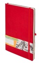 NOTEBOOK B5 LINE IMPRESSION RED ANTRA