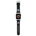 Karl Lagerfeld remienok na Apple Watch 42/44/45/49 mm čierny Karl&Choupette