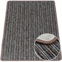 Carpet Runner Stripes Brown Melange 40x60 cm