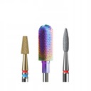 Silcare IQ Nails Sada fréz RAINBOW 3 ks Roller Cone Flame