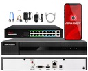 IP DVR HIKVION 16ch až 8MPx Switch 16x PoE