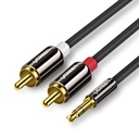 UGREEN SILNÝ AUDIOVÝ KÁBEL 3,5 MM MINI JACK - 2RCA 3M