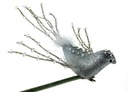 VIANOČNÉ GULE SILVER BIRD 20 cm PREMIUM