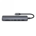 SATECHI SLIM MULTIPORT USB-C ADAPTÉR PRE MOBILNÉ ZARIADENIA VESMERNÁ ŠEDÁ