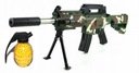 SNIPER RIFLE M4 camo laserová podpora + loptičky