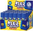 Astra GLUE STICK 8g školská kancelária PLNÁ KRABIČKA 24 kusov