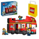 Lego taška LEGO City City 60407 Červený dvojposchodový vyhliadkový autobus