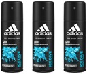 Adidas Ice Dive Fresh & Tonic Men Deodorant For Men 150 ml sprej x3