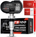 TPMS senzor 315+433mhz UNIVERZÁLNA KOVOVÁ SKRUTKA