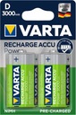 Nabíjacie batérie VARTA R20 D HR20 3000 mAh