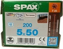 SPAX SKRUTKA NA PALUBU DOSKY 5x50 A2 NEREZ