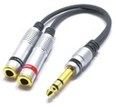 ADAPTÉR VEĽKÝ KONEKTOR 6.3 STEREO 2X jack 6.3 MONO VITALCO