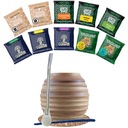 Yerba Mate Set 500g Bombilla Tekvica 10x50g