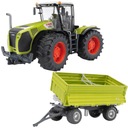 Traktor Bruder 3015 Claas Xerion 5000 Traktor + prívesný sklápač Fliegl