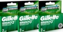 GILLETTE MACH3 Sensitive ORIGINAL / 6 ks.