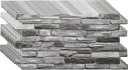 PANELE ŚCIENNE 3D PVC GREY STONE DEKORACYJNY 10x