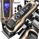 KEMEI KM-1990 BARBER Akumulátorový strihač vlasov USB LCD