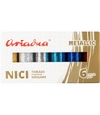 Súprava nití Ariadna Metallic Sky SILVA, 6 farieb