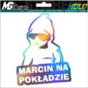 Nálepka na okno MARCIN ON BOARD HOLOGRAM