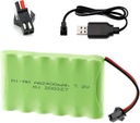 7,2V 2400mAh Ni-MH batéria 2Pin USB nabíjačka