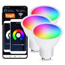 3x Gu10 5W RGB Smart WiFi TUYA LED žiarovka Set