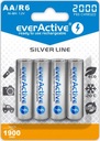 4 x EVERACTIVE R6/AA NI-MH BATÉRIE 2000mAh