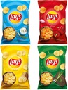 4x LAY'S LAYS Zemiakové lupienky 130g Paprika Zelená cibuľová syrovátka