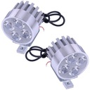 2ks 4LED 12W motocyklový DRL svetlomet