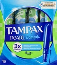 TAMPAX TAMPÓNY PEARL COMPAK S APLIKÁTOROM SUPER 16 KS