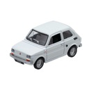 Kovová 3D hračka model FIAT 126P Batoľa biela