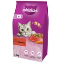 Whiskas suché krmivo pre mačky hovädzie 2x3,8 kg