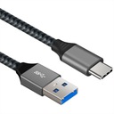 KÁBEL USB-C samec - USB 3.1 samec QC3.0 15W 3A (ALU) data/power ART oem 1m