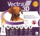 VECTRA 3D 1,5-4KG pre BLŠIE KLIŠŤATY Psa 3 PIPETY