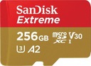 SanDisk microSDXC Extreme 256GB 190/130 MB/s A2 C10 V30 UHS-I U3