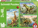 Schmidt Puzzle 3 x 48 dielikov Dinosaury